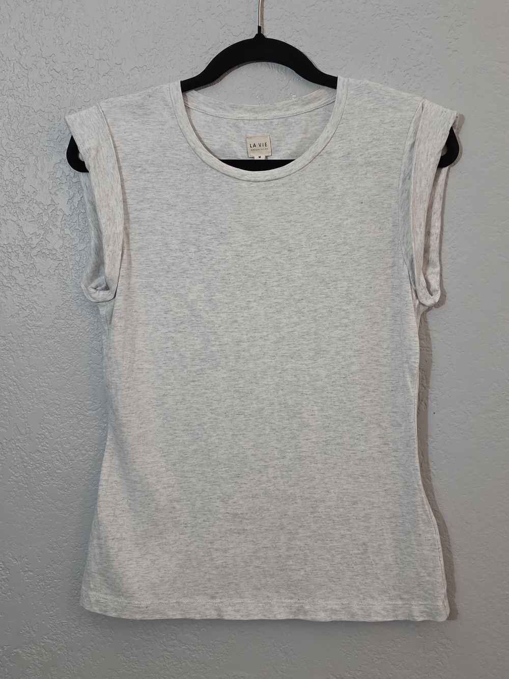 Rebecca Taylor La Vie Clean Jersey Tee Cap Sleeve 100% Cotton Womens Medium